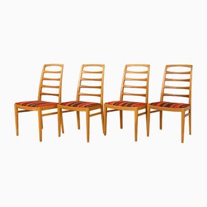 Stühle aus Eiche, 1960er, 4er Set