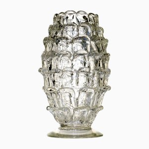 Vase Art Déco en Verre de Murano par Dino Martens pour Aureliano Toso, 1940s