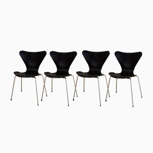 Chaises Série 7 Modèle 3107 par Arne Jacobsen, 1960s, Set de 4