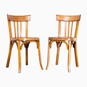 Luterma Dining Chairs in Oak and Bentwood by Marcel Breuer, 1950s, Set of 2