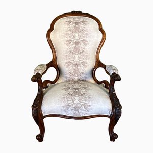 Victorian Open Mahogany Armchair