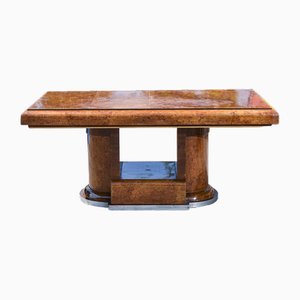 Art Deco Tisch aus Nussholz