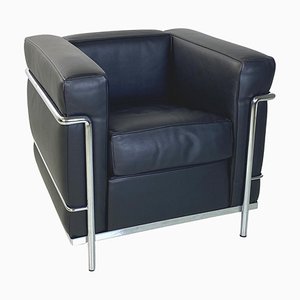 Moderner italienischer Sessel LC3 von Le Corbusier Jeanneret und Perriand für Cassina, 1980er