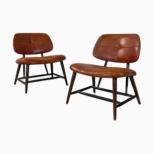 Mid-Century Teve Armchairs attributed to Alf Svensson for Ljungs Industrier Ab, 1953, Sweden, Set of 2