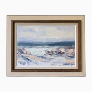 Tide, 1950s, Oil on Canvas, Framed