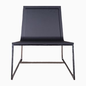 Modern Leather Isotta Armchair from Jesse