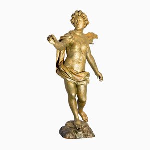 Barocker Künstler, Figurative Skulptur, 18. Jh., Vergoldetes Holz