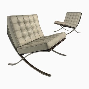 Barcelona Lounge Chairs by Ludwig Mies van der Rohe for Knoll Inc. / Knoll International, 1930s, Set of 2