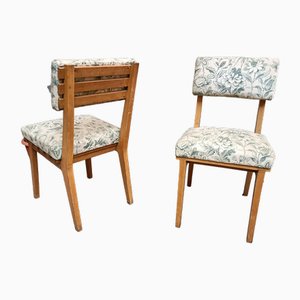 Stühle aus hellem Holz & Polster von Studio BBPR, 1950er