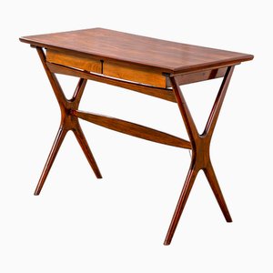 Schreibtisch aus Holz mit Zwei Schubladen von Ico Parisi, 1950er