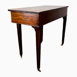 Antique English Side Table with Lift Lid Storage by Elkington + Co, 1800s
