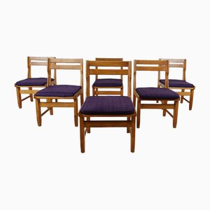 Raphael Chairs attributed to Guillerme and Chambron for Votre Maison, 1960s, Set of 6