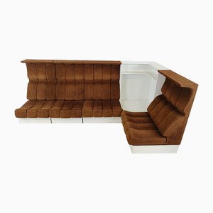 Space Age Modular Sofa Set attributed to Interlübke, 1970s, Set of 5