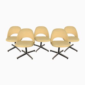 Chaises de Salle à Manger par Eero Saarinen pour Knoll, Italie, 1970s, Set de 5