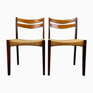 Mid-Century Danish Dining Chairs by Arne Hovmand Olsen for Mogens Kold, 1960s, Set of 2