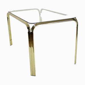 Mid-Century Brass and Glass Dining Table, Germany, 1970s