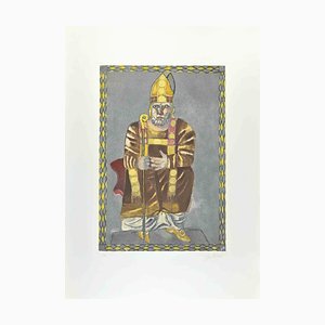 Franco Gentilini, The Pope, Etching and Aquatint, 1970s