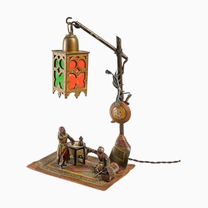 19th Century Orientalist Bronze Lamp from Vienna