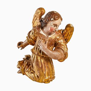 Sculpture Baroque du 18ème Siècle d'un Ange