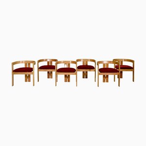 Pigreco Chairs attributed to Afra & Tobia Scarpa for Gavina, Italy, 1960s, Set of 6