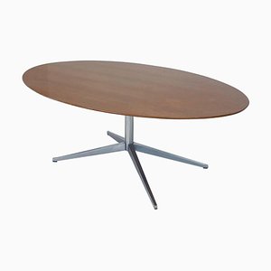 Mid-Century Modern Oval Dining Table attributed to Florence Knoll, 1960s
