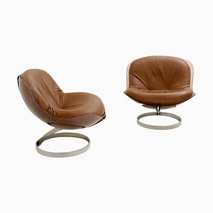 Space Age Sphere Lounge Chairs attributed to Boris Tabacoff, 1970s, Set of 2