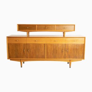 Mid-Century Sideboard in Oak and Walnut with Removable Top Section, 1960s