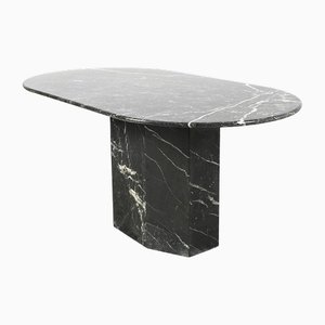 Vintage Black and White Marble Table