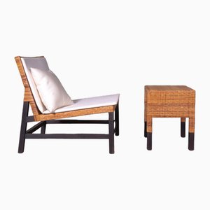 Lounge Chair and Coffee Table, Set of 2