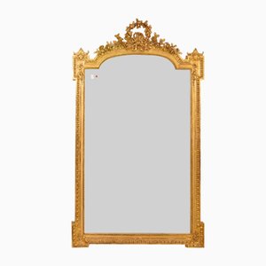 Antiker Vergoldeter Spiegel, 1860