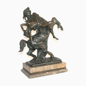 Nessos C. Baibert, L'enlèvement de Dejanira, XIXe siècle, Bronze