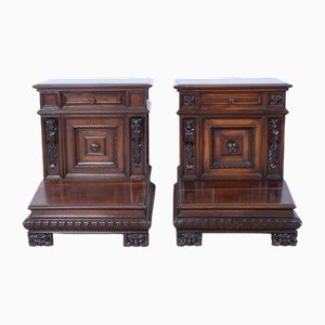 Antique Bedside Tables, Early 1900s, Set of 2