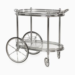 20th Century French Chrome Drinks Trolley, 1970s