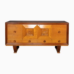 Credenza della metà del XX secolo nello stile di Paolo Buffa, Italia, anni '50