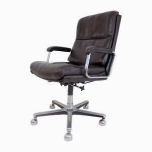 Drabert Leather Office Chair, 1970s