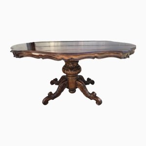 Italian Baroque Oval Table with Irregular Shapes, 1970s