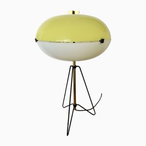 Mid-Century Italian Lamp in Methacrylate Metal and Brass from Stilnovo, 1960s