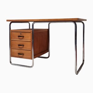 Bauhaus Desk in Oak by Rudolf Vichr, 1930s