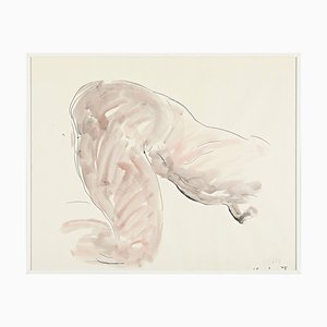 Wilhelm Loth, Nudo femminile in ginocchio, Grande disegno a china
