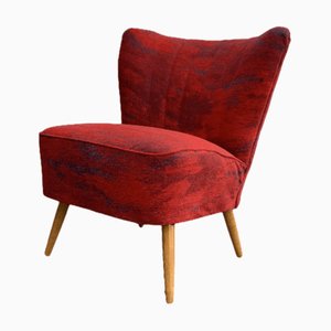 Red Cocktail Armchair, 1950s