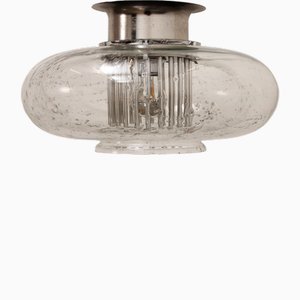 Ceiling Lamp with Chrome Accents by Doria Leuchten, Germany, 1960s