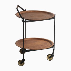 Round Serving Trolley by Åry Vener Products Nybro, Sweden, 1960s