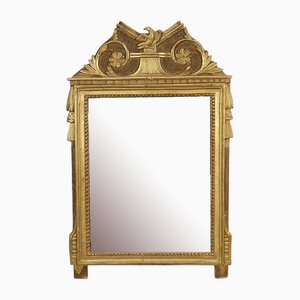 Miroir de Style Louis XVI en Bois Doré Début 20ème Siècle