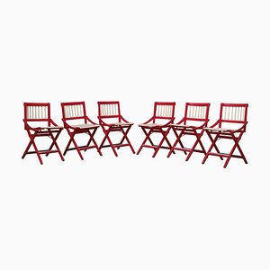 Mod. 152 Folding Chairs from Fratelli Reguitti, Italy, 1956, Set of 6