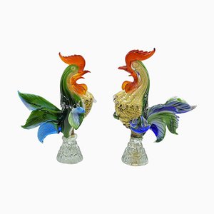 Roosters, Italy, 1980s, Set of 2