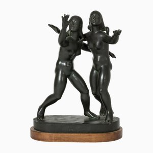 Bronze Figurine by Nils Fougstedt, 1940s