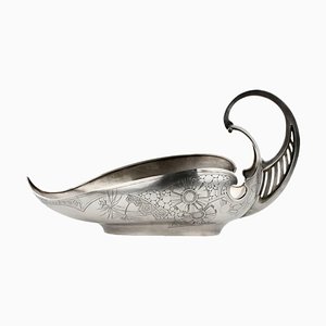 Art Nouveau Silver Ladle, 5th Moscow Artel, 1917