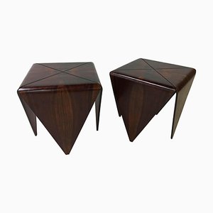 Mid-Century Modern Petalas Side Tables attributed to Jorge Zalszupin, Brazil, 1960s, Set of 2
