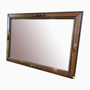 Edwardian Mirror with Oak Frame