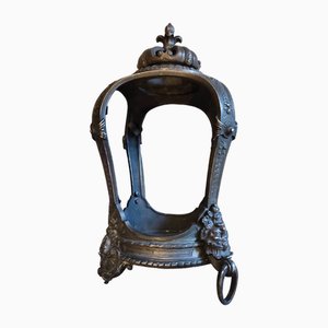 19th Century Bronze Lantern with Figure